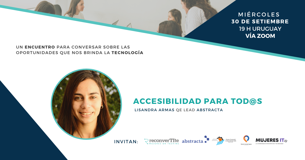 Invitación Encuentro: Accesibilidad para tod@s junto a Lisandra Armas
